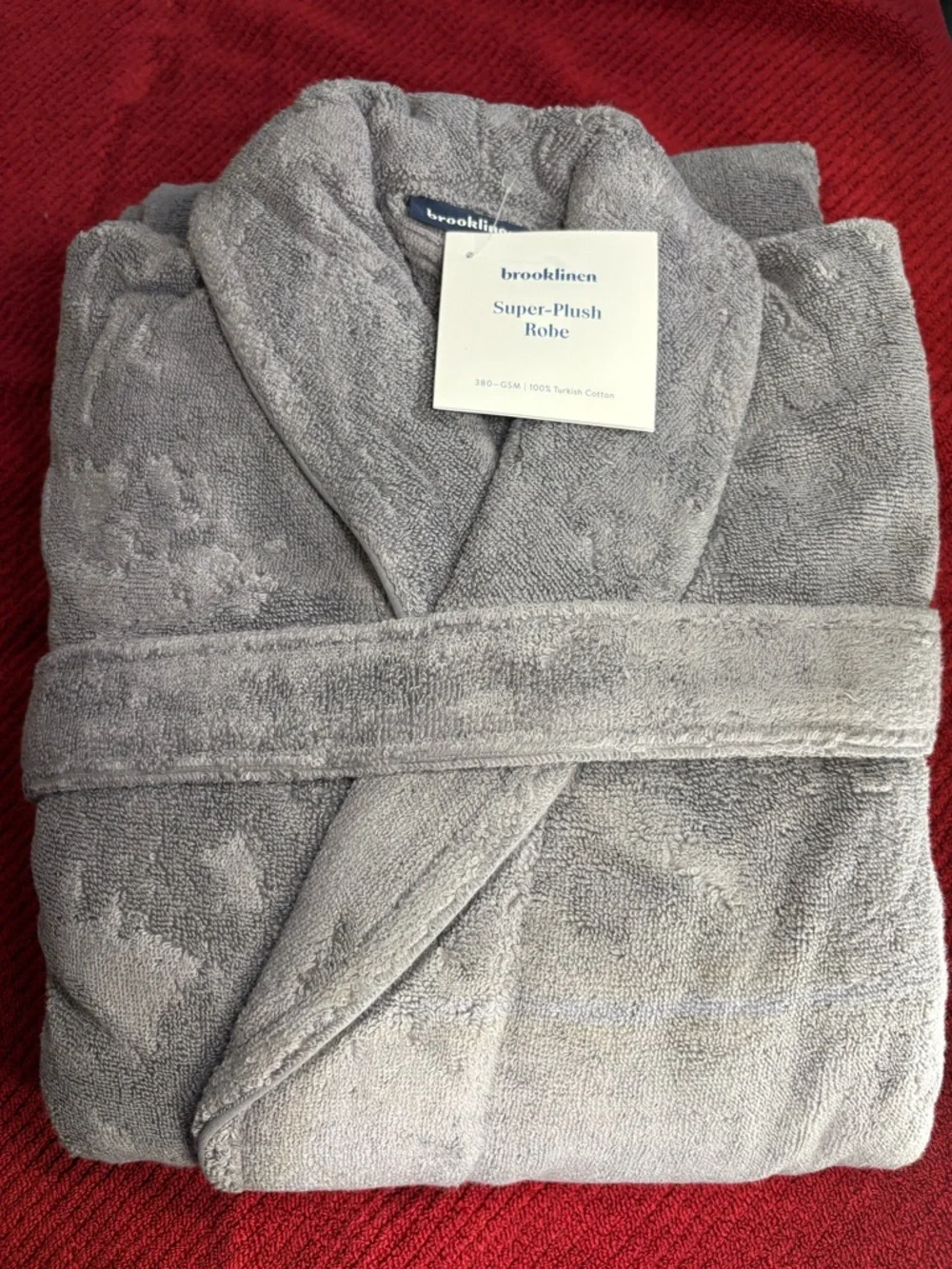 Brooklinen Super-Plush Robe - Gray
